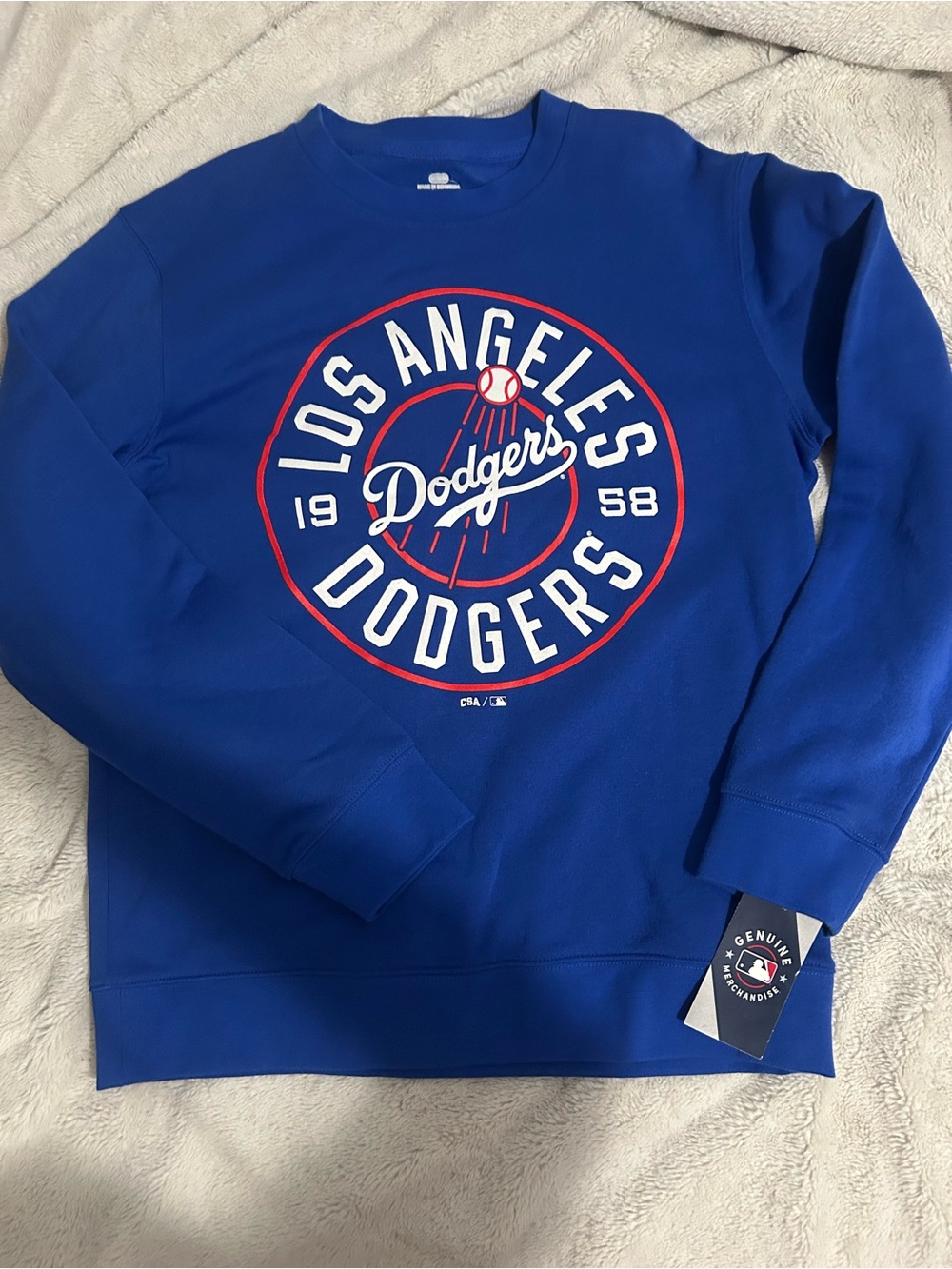 Los Angeles Dodgers Royal Blue Crewneck Sweatshirt